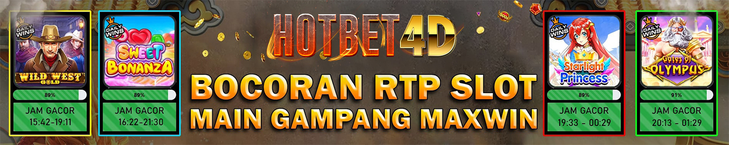 Hotbet4d | Bocoran RTP Slot Gampang Maxwin